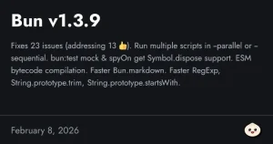 Bun v1.3.9